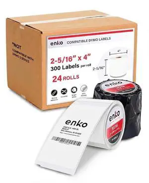 30256 24 Rolls | 7200 Address and Shipping Labels (2-5/16 x 4 in) | Direct Thermal Return Mailing and Barcode Labels Compatible with Dymo LabelWriter 450 Turbo and 4XL Printers 30256 24 Rolls | 7200 Address and Shipping Labels (2-5/16 x 4 in) | Direct Thermal Return Mailing and Barcode Labels Compatible with Dymo LabelWriter 450 Turbo and 4XL Printers