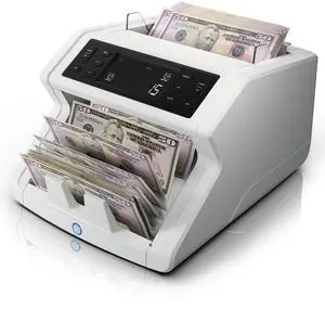 2210 Money Counter Machine with Counterfeit Detection, Add/Batch Modes, LCD-Display, High-Speed Counts 1,000 bills per minute, 2 Point Counterfeit Check - Sorted Counter for All Currencies 2210 Money Counter Machine with Counterfeit Detection, Add/Batch Modes, LCD-Display, High-Speed Counts 1,000 bills per minute, 2 Point Counterfeit Check - Sorted Counter for All Currencies