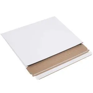 BRM2G Gusseted Flat Mailers, 12 1/2" x 9 1/2" x 1", White (Pack of 100) BRM2G Gusseted Flat Mailers, 12 1/2" x 9 1/2" x 1", White (Pack of 100)