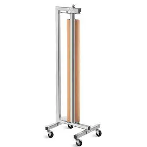 36 Inch Mobile Vertical Paper Roll Dispenser with Wheels | Butcher Paper Holder & Cutter Heavy Duty Dispenser for Kraft Wrapping Art Studio Classroom Freezer Butcher Retail Store 36 Inch Mobile Vertical Paper Roll Dispenser with Wheels | Butcher Paper Holder & Cutter Heavy Duty Dispenser for Kraft Wrapping Art Studio Classroom Freezer Butcher Retail Store