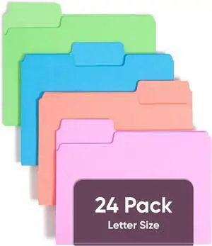 SuperTab File Folders, Oversized 1/3-Cut Tab, Letter Size, Assorted Bright Colors, 24 per Pack (11957) (Pack of 10) SuperTab File Folders, Oversized 1/3-Cut Tab, Letter Size, Assorted Bright Colors, 24 per Pack (11957) (Pack of 10)