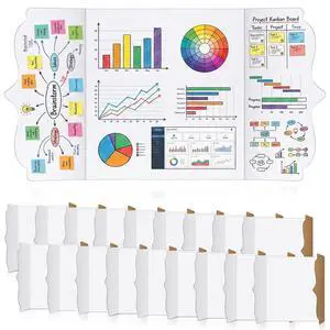 20 Pack Trifold Poster Board 36 x 48 in, White Display Boards Bulk Self-Standing for Science Fair, Back to School Classroom Projects 20 Pack Trifold Poster Board 36 x 48 in, White Display Boards Bulk Self-Standing for Science Fair, Back to School Classroom Projects