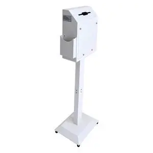 Suggestion Box with Stand,Floor Standing Offering Box,Metal Locking Ballot Collection Safe Box for Voting,Charity,Donation,Church,Election,Hospital Feedback and Car Rental Key Return, White Suggestion Box with Stand,Floor Standing Offering Box,Metal Locking Ballot Collection Safe Box for Voting,Charity,Donation,Church,Election,Hospital Feedback and Car Rental Key Return, White