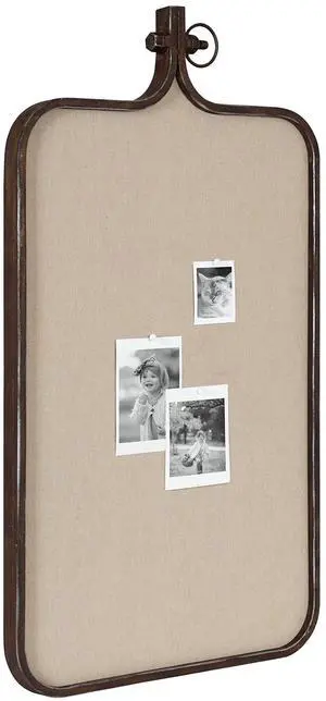 Yitro Modern Farmhouse Metal Rectangle Decorative Pinboard, 20 x 35, Rustic Bronze, Industrial Rectangular Bulletin Board with Unique Ornamental Crown Yitro Modern Farmhouse Metal Rectangle Decorative Pinboard, 20 x 35, Rustic Bronze, Industrial Rectangular Bulletin Board with Unique Ornamental Crown