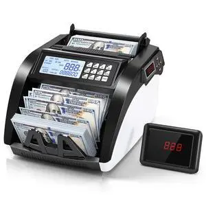 Money Counter Machine with Value Count,4" LED Display,Cash Counter for Dollar/Euro with UV/MG/IR/DD Detection, Bill Counting with Count/Add/Batch/Auto Modes,Bill Counter Fast Counting 1,200/Min Money Counter Machine with Value Count,4" LED Display,Cash Counter for Dollar/Euro with UV/MG/IR/DD Detection, Bill Counting with Count/Add/Batch/Auto Modes,Bill Counter Fast Counting 1,200/Min