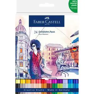 Goldfaber Aqua Dual Markers, 24 Watercolor Markers Goldfaber Aqua Dual Markers, 24 Watercolor Markers