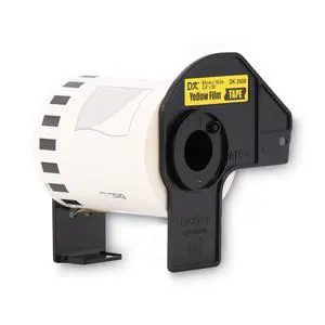 Genuine DK-2606 Continuous Length Film Tape, 2.4 in x 50 ft (62 mm x 15.2 m) Black on White, Retail Packaging Genuine DK-2606 Continuous Length Film Tape, 2.4 in x 50 ft (62 mm x 15.2 m) Black on White, Retail Packaging