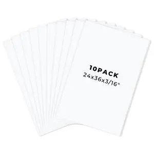 24x36 White Foam Board 3/16 Thick 10 Pack | Acid Free, Polystyrene, Warp-Resistant, Easy to Cut, For Drawing Presentation, Project, Picture, Decorations & Craft Display 24x36 White Foam Board 3/16 Thick 10 Pack | Acid Free, Polystyrene, Warp-Resistant, Easy to Cut, For Drawing Presentation, Project, Picture, Decorations & Craft Display
