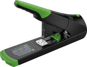 B50 re+New Heavy Duty Stapler, 140 Sheet Capacity, Made of 81% Recycled Plastic, German Engineered, Adjustable Guide, 25 Yr., Black (023-0065) B50 re+New Heavy Duty Stapler, 140 Sheet Capacity, Made of 81% Recycled Plastic, German Engineered, Adjustable Guide, 25 Yr., Black (023-0065)