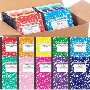200 Pack A5 Composition Notebooks Bulk College Ruled Composition Books Wide Ruled Write Notebooks Marble Covers Write Book for School Classroom Office Supplies(10 Color) 200 Pack A5 Composition Notebooks Bulk College Ruled Composition Books Wide Ruled Write Notebooks Marble Covers Write Book for School Classroom Office Supplies(10 Color)