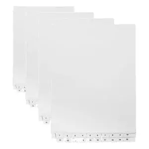 ® Bottom Numbered of Tabs 1-25 - Legal Exhibit Dividers - White Paper Dividers - Individual Bottom Tab Easy to Use 1/10th Cut - Made in The USA (Pack of 3) ® Bottom Numbered of Tabs 1-25 - Legal Exhibit Dividers - White Paper Dividers - Individual Bottom Tab Easy to Use 1/10th Cut - Made in The USA (Pack of 3)