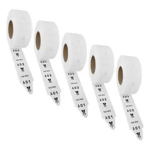 Take-a-Number Tickets for Waiting Line - 5 Rolls, A00-E99, 3000 Tickets/Roll - Take a Turn Tickets for Pickup Counter, Government Office, Reception Desk, Auto Repair Shop Take-a-Number Tickets for Waiting Line - 5 Rolls, A00-E99, 3000 Tickets/Roll - Take a Turn Tickets for Pickup Counter, Government Office, Reception Desk, Auto Repair Shop