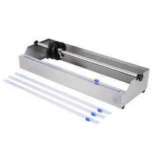 Table Stretch Film Dispenser, 500mm Stainless Steel Plastic Wrap Packaging Machine for 19 Inch Shrink and Cling Film, Ideal for Warehouse and Industrial Packing Table Stretch Film Dispenser, 500mm Stainless Steel Plastic Wrap Packaging Machine for 19 Inch Shrink and Cling Film, Ideal for Warehouse and Industrial Packing