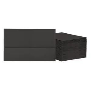2 Pocket Folders, Mega Box of 125, Textured Paper Folders, Black, Letter Size, Essentials for School & Teacher Supplies Lists (57542) 2 Pocket Folders, Mega Box of 125, Textured Paper Folders, Black, Letter Size, Essentials for School & Teacher Supplies Lists (57542)