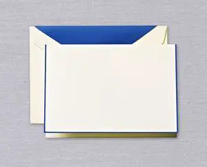 Crane & Co. Blue Note with Liner 25 Folded Cards and Matching Envelopes per Pack Classic Stationery Set for Personal Notes, Invitations, and Special Occasions Crane & Co. Blue Note with Liner 25 Folded Cards and Matching Envelopes per Pack Classic Stationery Set for Personal Notes, Invitations, and Special Occasions