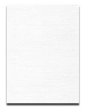 Linen 8.5 x 11 Card Stock - Solar White - 80lb Cover - 250 PK Linen 8.5 x 11 Card Stock - Solar White - 80lb Cover - 250 PK