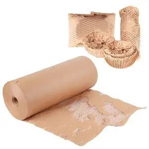 Eco-Friendly Honeycomb Packing Paper - 20" x 1500' Extra Large Roll, 100% Recyclable Kraft Material, Ideal for E-Commerce, Moving, and Small Business Shipping Eco-Friendly Honeycomb Packing Paper - 20" x 1500' Extra Large Roll, 100% Recyclable Kraft Material, Ideal for E-Commerce, Moving, and Small Business Shipping