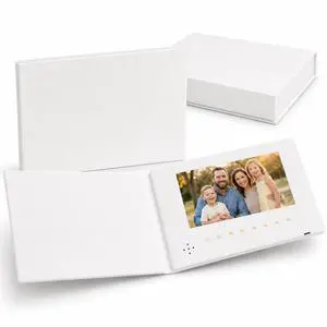 Blank White Video Book, 7-Inch Video Keepsake Gift with Sound, 4GB | Keeps the focus on your own memory Blank White Video Book, 7-Inch Video Keepsake Gift with Sound, 4GB | Keeps the focus on your own memory