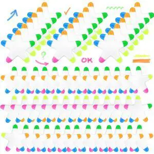 100 PCS Star Highlighters Bulk 5-in-1 Colorful Watercolor Highlighter Pens Assorted Colors Creative Star Shape Fluorescent Pens for School Office Travel Aesthetic Stationery Supplies 100 PCS Star Highlighters Bulk 5-in-1 Colorful Watercolor Highlighter Pens Assorted Colors Creative Star Shape Fluorescent Pens for School Office Travel Aesthetic Stationery Supplies