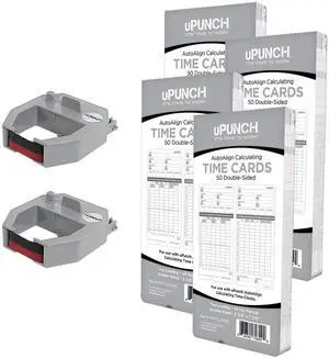 2 Pack Ribbon/200 Card Combo for Gray HN4000 AutoAlign Calculating Time Clocks (HNRL2TCL2200) 2 Pack Ribbon/200 Card Combo for Gray HN4000 AutoAlign Calculating Time Clocks (HNRL2TCL2200)