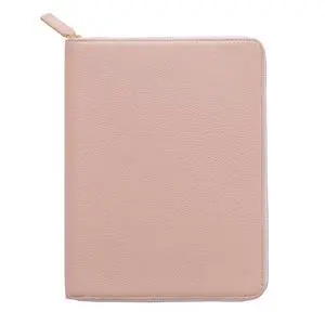 Zippered Leather Cover for A5-Notebooks - Fits Hobonichi Cousin, Stalogy and Midori MD Planners (Pebbled-Dusty Rose) Zippered Leather Cover for A5-Notebooks - Fits Hobonichi Cousin, Stalogy and Midori MD Planners (Pebbled-Dusty Rose)