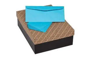 (TM) Envelopes, #10 Commercial Flap, Vellum Finish, 24lb / 60 Text (89 GSM), 4-1/8" x 9-1/2" (Blue, 500) (TM) Envelopes, #10 Commercial Flap, Vellum Finish, 24lb / 60 Text (89 GSM), 4-1/8" x 9-1/2" (Blue, 500)