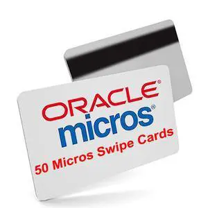 50 Micros POS Server Swipe Cards + 1 Credit Card Reader Cleaning Card 50 Micros POS Server Swipe Cards + 1 Credit Card Reader Cleaning Card