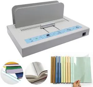 Thermal Binding Machine Book Binder Machine Book Binding Kit 500 Sheets Capacity Thermal Binder A3/A4/A5 Document with Glue Strips Cover 110V Hot Melt Machine Heat Binder Contract Document Invoice Thermal Binding Machine Book Binder Machine Book Binding Kit 500 Sheets Capacity Thermal Binder A3/A4/A5 Document with Glue Strips Cover 110V Hot Melt Machine Heat Binder Contract Document Invoice