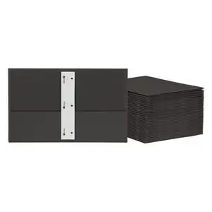 2 Pocket Folders w/Prongs, Mega Box of 125, Textured Paper Folders, Black, Letter Size, Essentials for School & Teacher Supplies Lists (57717) 2 Pocket Folders w/Prongs, Mega Box of 125, Textured Paper Folders, Black, Letter Size, Essentials for School & Teacher Supplies Lists (57717)