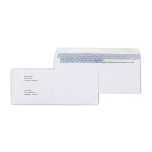 Laser Check Size Gummed Security Tinted Business Envelopes, 3 5/8" x 8 7/8", Wove White, 1000/Box (381898/17046) Laser Check Size Gummed Security Tinted Business Envelopes, 3 5/8" x 8 7/8", Wove White, 1000/Box (381898/17046)