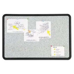 Bulletin Board, 2 x 3 Feet, Contour, Granite-Colored Surface with Black Plastic Frame (699370) Bulletin Board, 2 x 3 Feet, Contour, Granite-Colored Surface with Black Plastic Frame (699370)