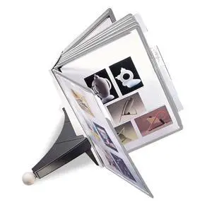 Desktop Reference System with 10 Double-Sided Panels - Letter-Size 8.5" x 11" Inches - Gray SHERPA Design - Desk Reference Organizer Desktop Reference System with 10 Double-Sided Panels - Letter-Size 8.5" x 11" Inches - Gray SHERPA Design - Desk Reference Organizer