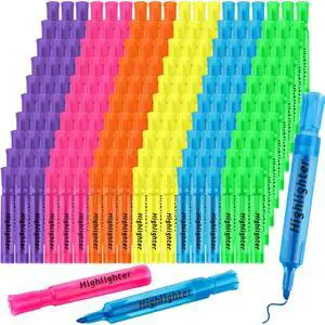 300 Pcs Highlighters Bulk Chisel Tip Tank Style Highlighters for School Classroom Assorted Color Fluorescent Pens for Office Shop 300 Pcs Highlighters Bulk Chisel Tip Tank Style Highlighters for School Classroom Assorted Color Fluorescent Pens for Office Shop