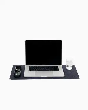 Mosen Medium Merino Wool Felt Desk Pad, Luxury Non-Slip Desk Mat, Blotter for Office and Home, 24W x 12H, Charcoal Mosen Medium Merino Wool Felt Desk Pad, Luxury Non-Slip Desk Mat, Blotter for Office and Home, 24W x 12H, Charcoal