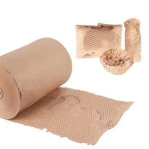 Eco-Friendly Honeycomb Packing Paper - 12" x 1500' Extra Large Roll, 100% Recyclable Kraft Material, Ideal for E-Commerce, Moving, and Small Business Shipping Eco-Friendly Honeycomb Packing Paper - 12" x 1500' Extra Large Roll, 100% Recyclable Kraft Material, Ideal for E-Commerce, Moving, and Small Business Shipping
