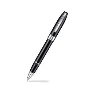 Legacy 9064 Rollerball Pen, Glossy Black Finish with Chrome-Plated Trim, Medium Point, Includes Leather Pouch & Premium Gift Box, Luxury Writing Instrument Legacy 9064 Rollerball Pen, Glossy Black Finish with Chrome-Plated Trim, Medium Point, Includes Leather Pouch & Premium Gift Box, Luxury Writing Instrument