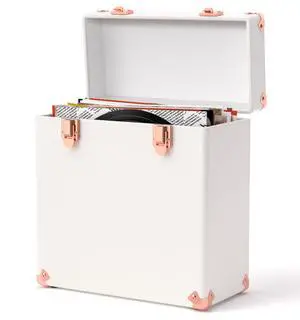 Vinyl Storage and Carrying Case - Waterproof LP Caddy, Dustproof Portable Organizer, Collector's Showcase - Holds 50 7-12 Inch Records - Ideal for Theater Rooms and Rare Collections Vinyl Storage and Carrying Case - Waterproof LP Caddy, Dustproof Portable Organizer, Collector's Showcase - Holds 50 7-12 Inch Records - Ideal for Theater Rooms and Rare Collections