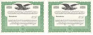 ® Stock Certificates (Pack of 2) ® Stock Certificates (Pack of 2)