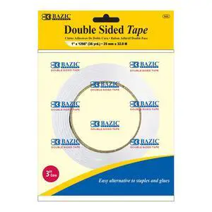 Double Sided Tape, 1 in x 36 Yd, 24-Box | adhesive on both sides for clean, invisible bonding on paper and crafts Double Sided Tape, 1 in x 36 Yd, 24-Box | adhesive on both sides for clean, invisible bonding on paper and crafts