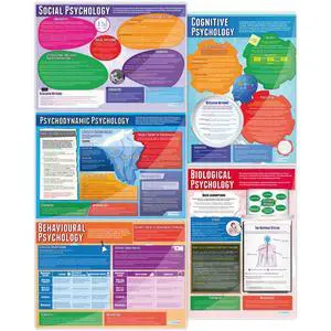 Psychological Approaches Classroom Posters - Set of 5 - EXTRA LARGE 33" x 23.5" - Laminated - Psychology High School Classroom Decor - Wall Charts Psychological Approaches Classroom Posters - Set of 5 - EXTRA LARGE 33" x 23.5" - Laminated - Psychology High School Classroom Decor - Wall Charts