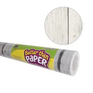 Better Than Paper Bulletin Board Roll, 4' x 12', White Wood Design, 4 Rolls Better Than Paper Bulletin Board Roll, 4' x 12', White Wood Design, 4 Rolls