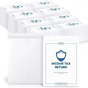 1000 Pcs Income Tax Return Envelope for Tax Preparers 9 x 12 Inches Open End Security Envelopes for Office Business Legal Documents Catalog Paper Mailing, White 1000 Pcs Income Tax Return Envelope for Tax Preparers 9 x 12 Inches Open End Security Envelopes for Office Business Legal Documents Catalog Paper Mailing, White