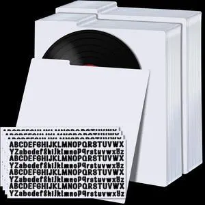 120 Pcs Vinyl Record Dividers Blank LP Divider with 4 Sheets A - Z Alphabet Labels, White Plastic Organizer with Tabs for 33 RPM Storage and Protection 120 Pcs Vinyl Record Dividers Blank LP Divider with 4 Sheets A - Z Alphabet Labels, White Plastic Organizer with Tabs for 33 RPM Storage and Protection