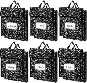 Book Pouches for Classroom Composition Book Bags Bulk Waterproof Reading Bag with Name Tag for Store School Work Book Pouches for Classroom Composition Book Bags Bulk Waterproof Reading Bag with Name Tag for Store School Work