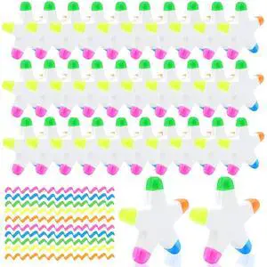 50 PCS Star Highlighters Bulk 5-in-1 Colorful Watercolor Highlighter Pens Assorted Colors Creative Star Shape Fluorescent Pens for School Office Travel Aesthetic Stationery Supplies 50 PCS Star Highlighters Bulk 5-in-1 Colorful Watercolor Highlighter Pens Assorted Colors Creative Star Shape Fluorescent Pens for School Office Travel Aesthetic Stationery Supplies