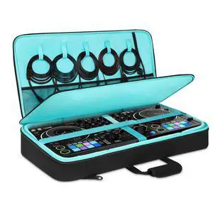 DJ Controller Bag for DDJ FLX10/DDJ REV5/DDJ GRV6/DDJ FLX6/DDJ 1000/DDJ 800, Padded DJ Backpack with Multi-pocket for 17 Inch Laptop, DJ Carrying Mixer Case for DJ Equipment, Black DJ Controller Bag for DDJ FLX10/DDJ REV5/DDJ GRV6/DDJ FLX6/DDJ 1000/DDJ 800, Padded DJ Backpack with Multi-pocket for 17 Inch Laptop, DJ Carrying Mixer Case for DJ Equipment, Black