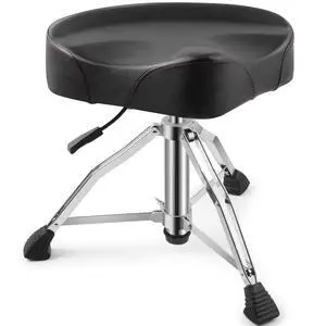 Drum Throne, Airlift Heavy Duty Drum Thrones Seat, Adjustable Stool Drum Motorcycle Style Drum Throne Drummer Stool with with Double Braced Anti-Slip Feet Saddle Drum Seat Drum Throne, Airlift Heavy Duty Drum Thrones Seat, Adjustable Stool Drum Motorcycle Style Drum Throne Drummer Stool with with Double Braced Anti-Slip Feet Saddle Drum Seat
