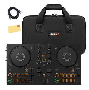 Pioneer DJ DDJ-FLX2 Compact 2-Channel DJ Controller Bundle with Carrying Case, TRS Cable, and Austin Bazaar Polishing Cloth Pioneer DJ DDJ-FLX2 Compact 2-Channel DJ Controller Bundle with Carrying Case, TRS Cable, and Austin Bazaar Polishing Cloth