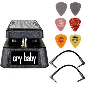 Dunlop Crybaby GCB-95 Classic Wah Pedal Bundle with 2 Patch Cables and 6 Assorted Dunlop Picks Dunlop Crybaby GCB-95 Classic Wah Pedal Bundle with 2 Patch Cables and 6 Assorted Dunlop Picks