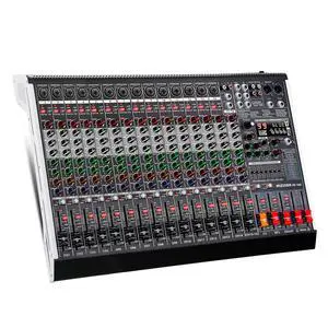 16 Channel Audio Mixer Professional Sound Mixing Board with 99 DSP Effects, 7-band EQ Digital DJ Mixer Console w/USB Bluetooth MP3 for Recording, Independent 48V Power & Mute Button 16 Channel Audio Mixer Professional Sound Mixing Board with 99 DSP Effects, 7-band EQ Digital DJ Mixer Console w/USB Bluetooth MP3 for Recording, Independent 48V Power & Mute Button